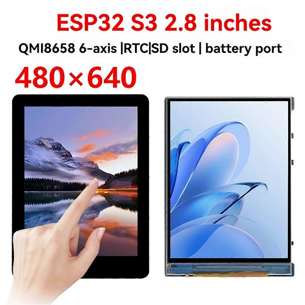 ESP32 S3 Utvecklingskort 2.8 Tum IPS Display Pekskärm