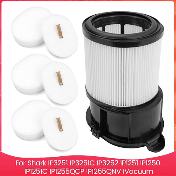 Ersättningsdelar för IP3251 IP3251C IP3252 IP1251 IP1250 IP1251C IP1255QCP IP1255QNV Dammsugarfilter
