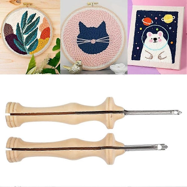 Broderi Punch Pens Set, Sy Broderinålar