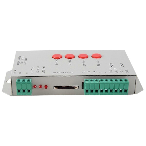 RGB LED-kontroller T1000S SD-kort 2048 pixlar Kontroller för WS2801