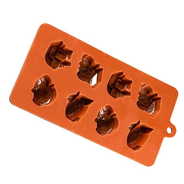 8 hulrom silikonformer DIY sjokoladeform silikon bakeformer bakebrett