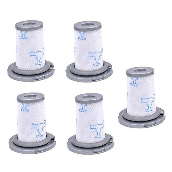 5 st Tvättbara HEPA-filter för XForce Flex 8.60 Sladdlös dammsugare