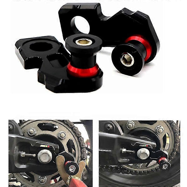 Honda CB650F CBR650F CNC Kedjejusteringsblock, Ramvipparmsspole Slider Tillbehör