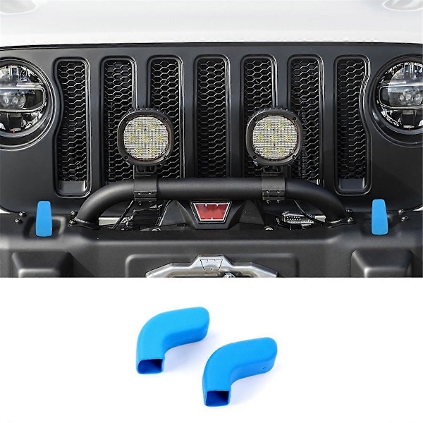 Dragkrokskydd för främre stötfångare för Wrangler JK JL, Blå