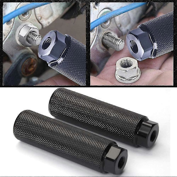 4 st Cykelpinnar, aluminiumlegering Halkskydd Fotstöd Cykelpedaler Bmx-pinnar För Cykelcykling Bakre Stöd