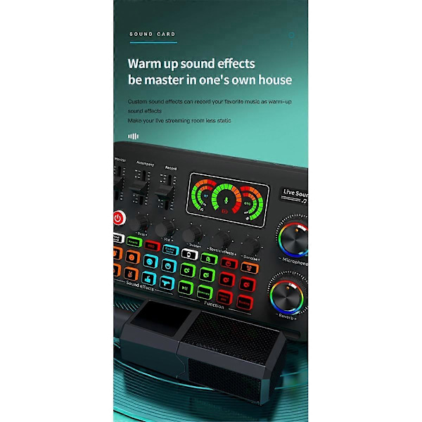 Externt Bluetooth Ljudkort Live Ljudkort Dator PC Ljudkort Ljudmixer Live Mixer Brusreducering Mixers
