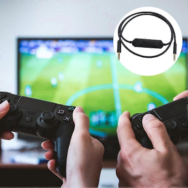 A40 Headset Gaming Headset Kabel Lydstyrkekontrol Kabel Inline Mute Kabelledning