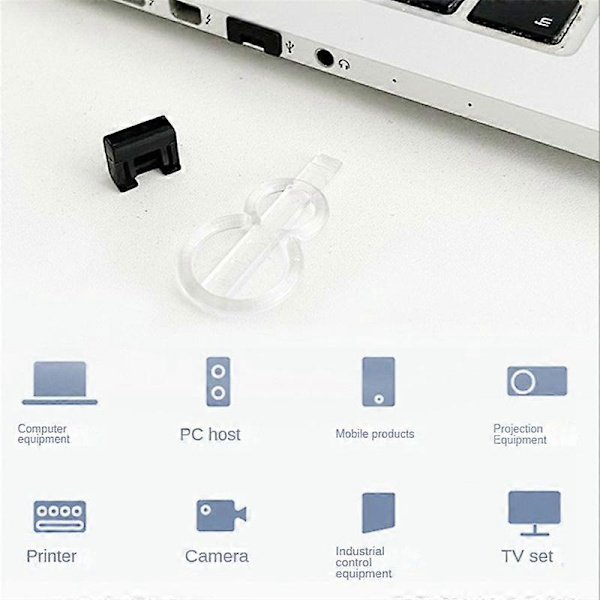 10 st USB Dammskydd Laddarport Skyddsplugg USB Säkerhetslås