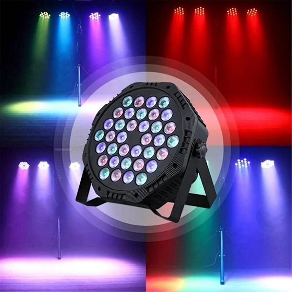 36 Färgglada LED-lampor i fullfärg, dansstudioblixt, stämningsbelysning, EU-kontakt