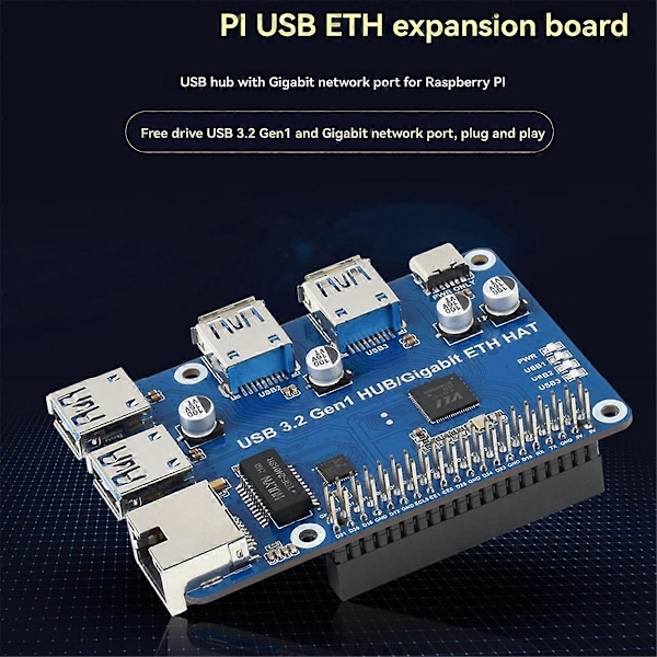 för USB 3.2 Gen1 HUB ETH HAT Expansionskort