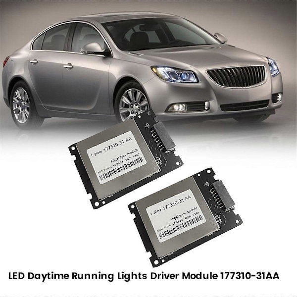 2 ST LED Strålkastare Drivmodul 177310-31AA för Regal Opel J Varselljus Kontroll 177310