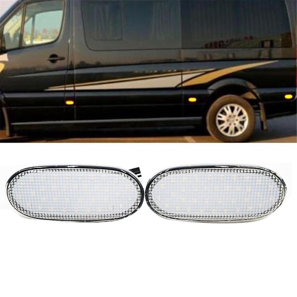 Bil Blinkers Ljus LED Bil Sida Markering Blinkers Ljus för Sprinter W906 2006-2018 9068201456 Tran