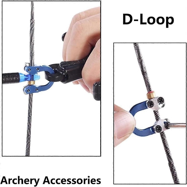 1 Förpackning Bågskytte Compound Bow D Loop p med Skruvmejslar, Svart