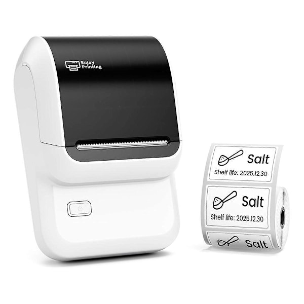 Bluetooth Labelprinter, Blækfri Bærbar Labelprinter til Adresse, B