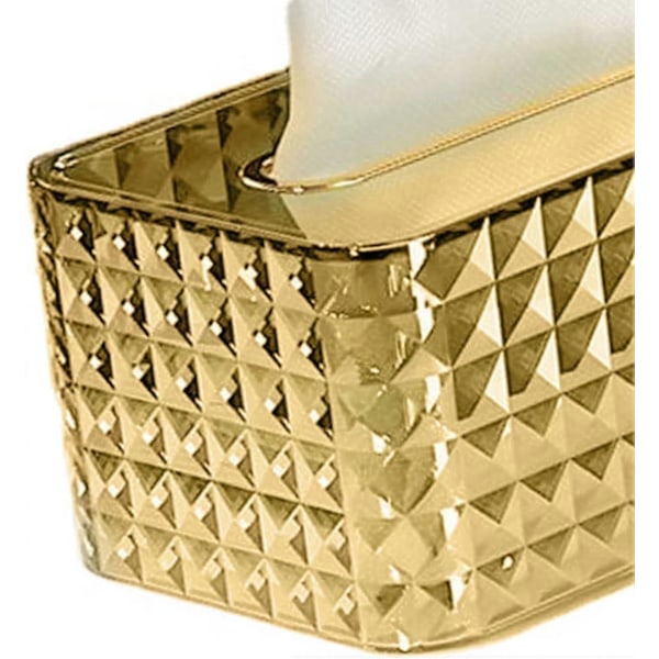 Servettbox, Multifunktionell Servettbox Akryl (Guld)