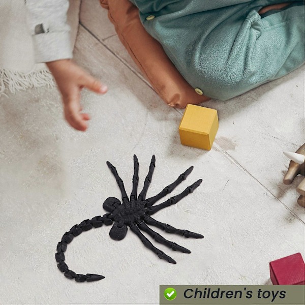 Facehugger Modell Fullt Artikulerad Filmrekvisita Svart