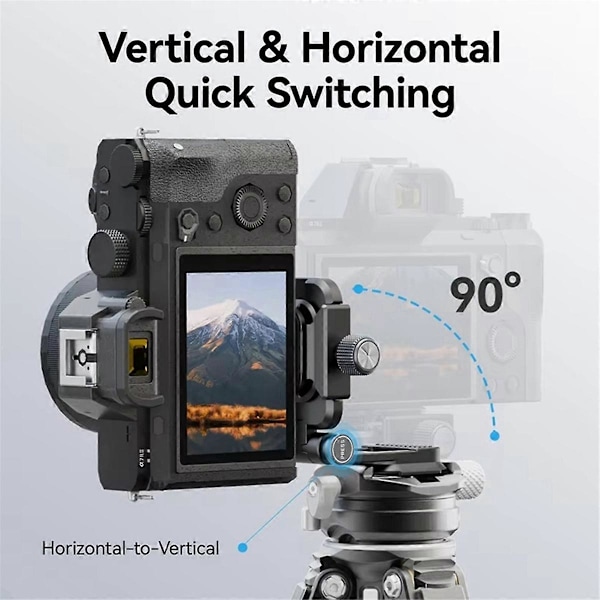 UKA08 Kamera L-Fäste Vertikal & Horisontell QR-Platta