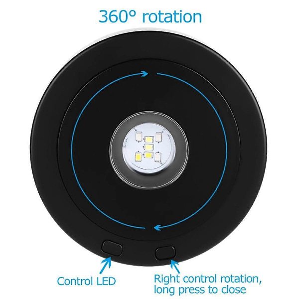 LED Roterende Display Stand Base til Krystaller Lysende Base (Træfarve)