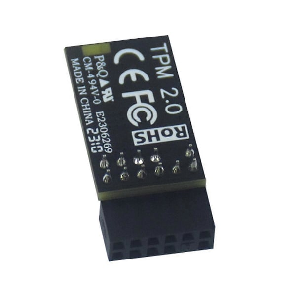 TPM2.0 Modul TPM SPI 12Pin Krypteringssäkerhetsmodul för Moderkort för 10 11