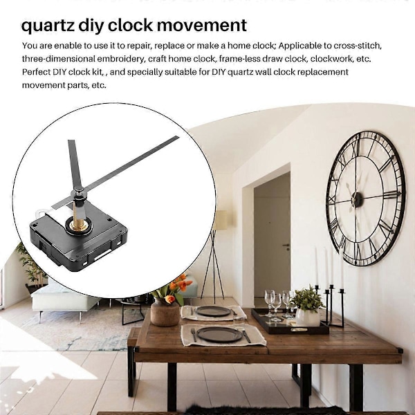 31 mm Lång Quartz Klocka Urverk Mekanism DIY Klockreparationssats