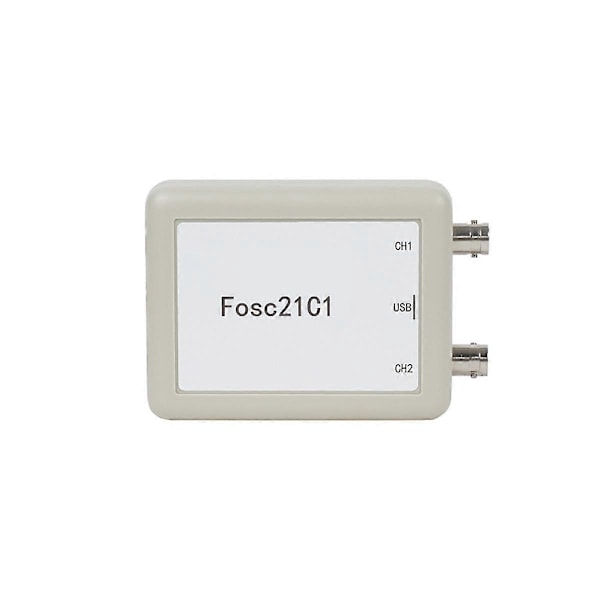Fosc21C1 2-kanals USB PC-oscilloskop 1MHz samplingsfrekvens Portabelt oscilloskop MCU-utveckling