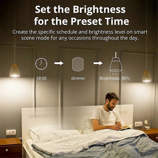 Smart Dimmer med RM433R2 Fjärrkontroll