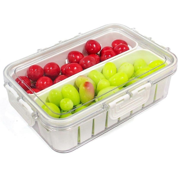 Snackal Box Kylskåpsförvaring: Snackorganisatör Återanvändbar Matbricka