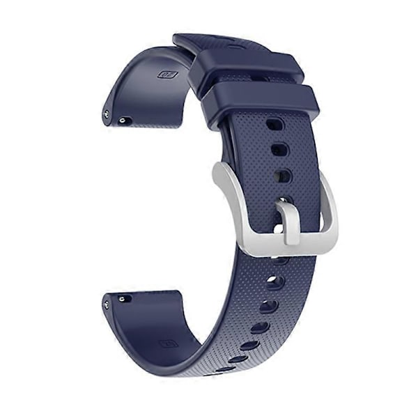 Kellon ranneke 20mm/22mm Ruudullinen Pehmeä Silikoninen Kellon Ranneke Vaihto Yhteensopiva Garmin Venu SQ/Venu/Vivoactive 3 4/Compatibleerunner 245 Midnight Blue 20 mm