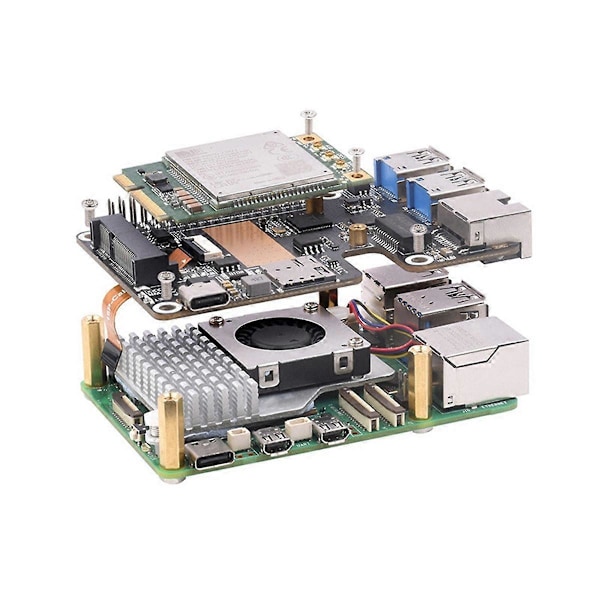 För 5 PCIe TILL MiniPCIe 4G Gigabit Ethernet Adapterkort
