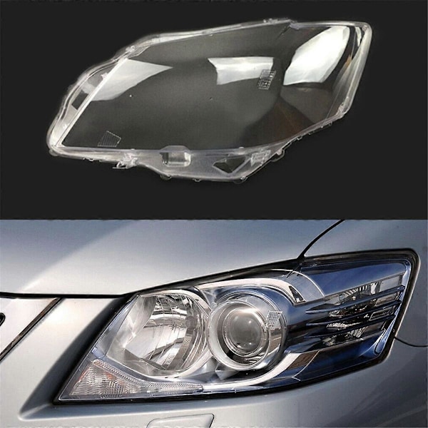För 2009 2010 2011 Främre Strålkastarskydd Lampskärm Transparent Linsskydd Strålkastarmasker Dammskydd Vänster