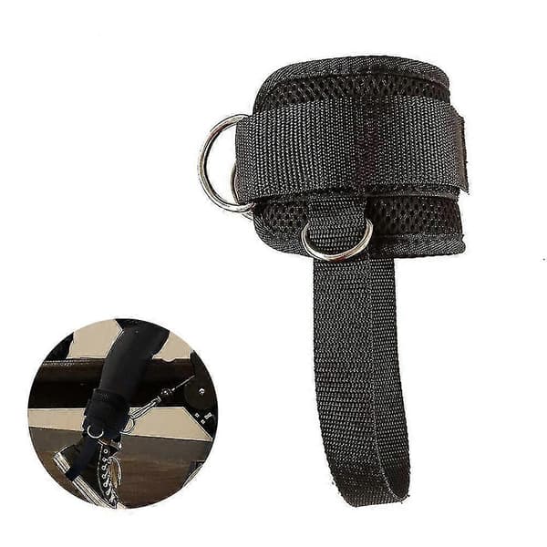 2 stk. Justerbare ankelstropper for kabelmaskin, ankelstropp med dobbel D-ring