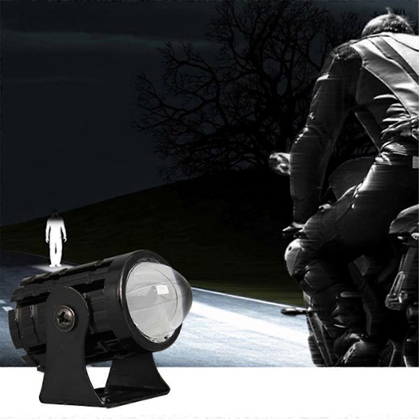 Motorcykel Högeffektslins Spotlight 6000K Dubbelfärg Med Strömbrytare B