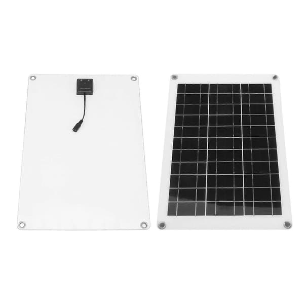 Solcellepanelsett Polykrystallinsk silisium Vanntett solcellepanel Fleksibelt fotovoltaisk panel Dobbel USB 20W 18V