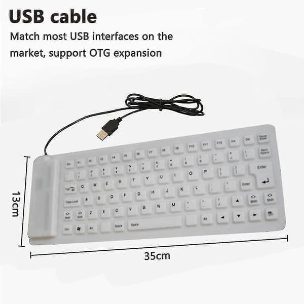 Silic 85 Tangenter Mjukt USB Vikbart Portabelt Trådbundet