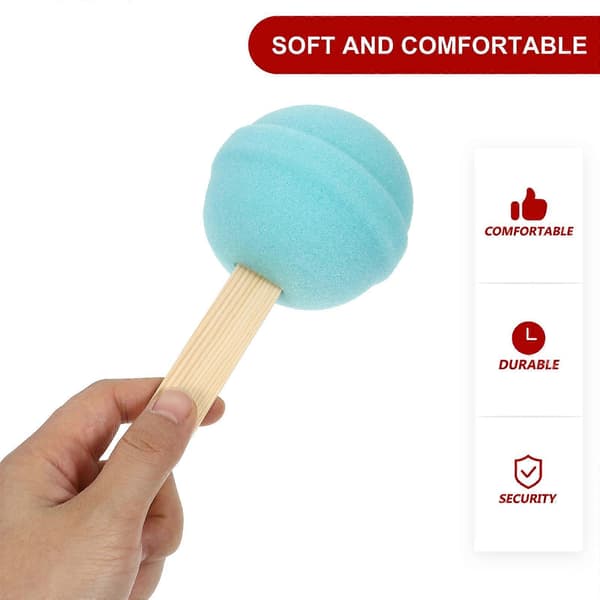 2 stk. Lollipop-formet eksfolierende dusjkroppssvamp skrubbebørste badesvamp