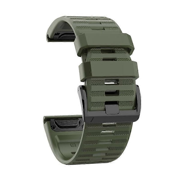 Ersättningsarmband Mjuk Silikon 22mm/26mm Snabbkoppling Klockarmband Kompatibel Garmin Fenix 6/Fenix6 Pro/Approach S60/Forerunner935/Co Army Green 22 mm
