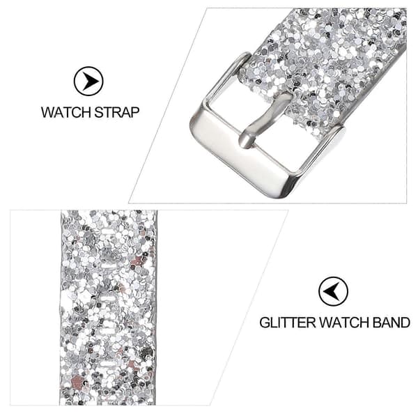 Glitter Klokkereim Kompatibel med Fitbit Versa/Versa 2/Versa Lite/Versa SE
