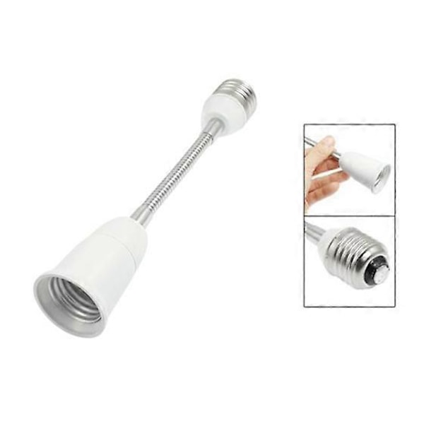19cm Lång Flexibel Svanhals E27 till E27 LED Lampa Förlängningsadapter