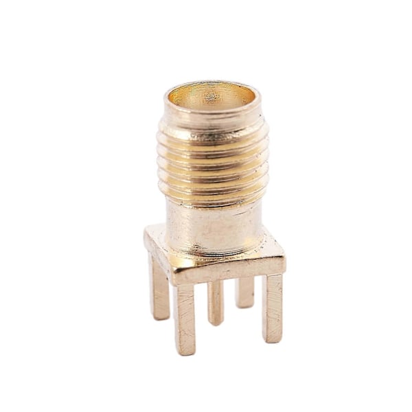 10x SMA Hona Jack Löda PCB Montering Rak RF Kontakt Guld