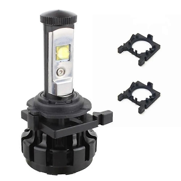 2 st H7 LED-strålkastarlampans hållaradapter Strålkastarlampa Lampfot för Ford Focus för Fiesta för Mondeo (Halvljus)