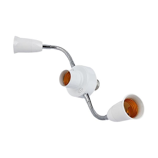 E27 LED-lampa Splitter Adapter Justerbar för Hemmakontor 3 Huvuden