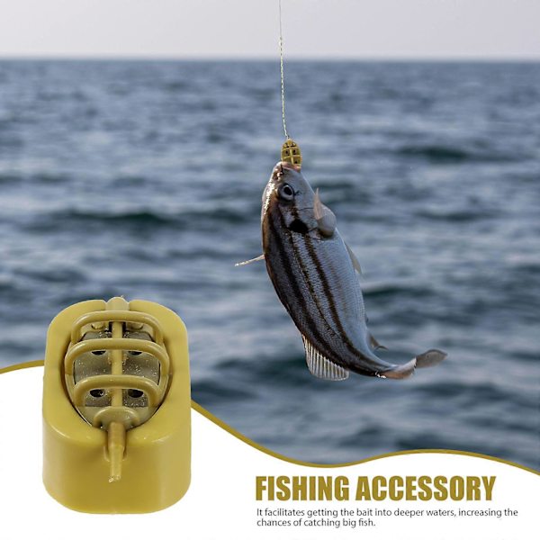 1 Set Fiske Lockbete Hållare Matare Ihålig Bete Bärare Fiske Matare Verktyg Fiske Tillbehör
