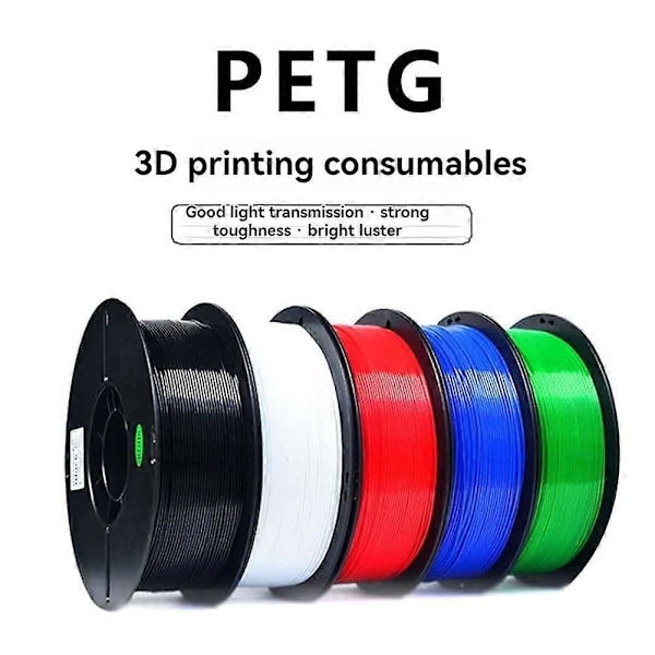 1,75 mm 3D-printer Normal PLA-filament sølv 1000 g pr. spole