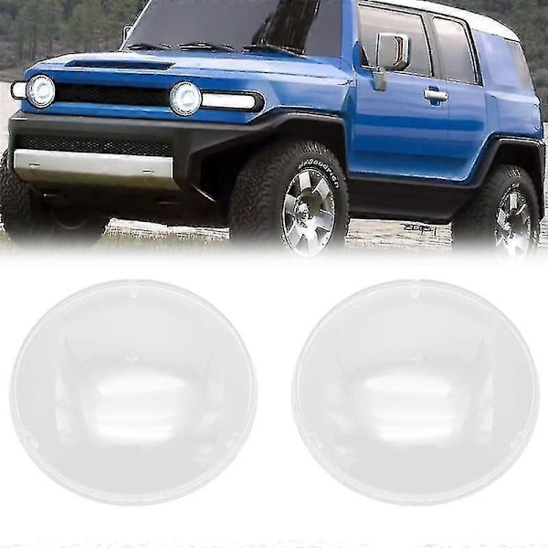 1 par Bil Strålkastare Skal Lampskärm Transparent Linsskydd Strålkastarskydd För Cruiser 2007-2021