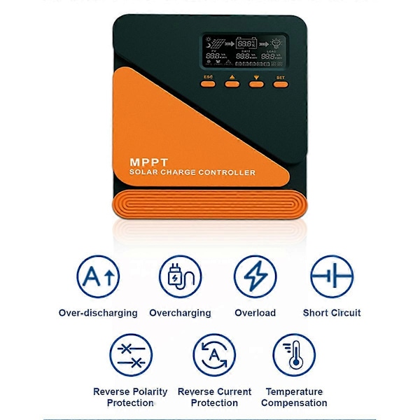 Solar Laddningsregulator MPPT 30A Solpanel Solarladdningsregulator