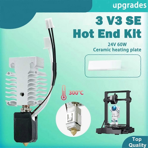 Hot End Kit för 3 V3 SE 3D-skrivare Värmeblocksats
