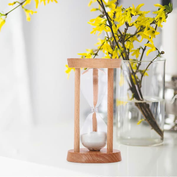 Sandtimer i tre 5 minutters timer Bærbar sandtimer Dekorativ timeglass timer Kjøkken sandklokke