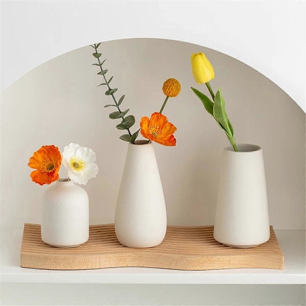 Nordisk Blomvas Vit Keramisk Vas Bröllopsdekoration