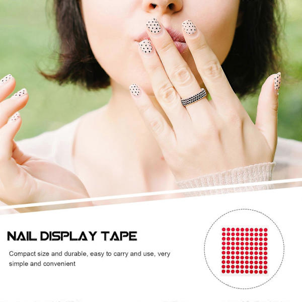 5 set nageldisplayhållare tejp dubbelsidig manikyr display tejp nagelkonst displayställ