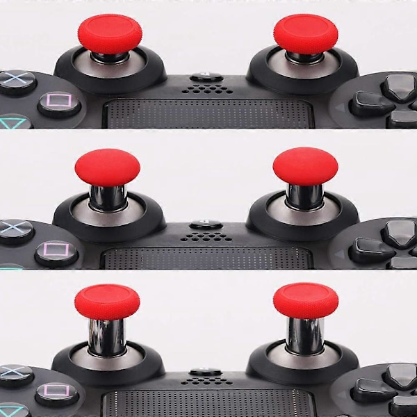 Ersättningsdelar för utbytesbara tumspakgrepp Analoga styrspakar för Xbox One ELITE, PS4-kontrollertillbehör - Röd -